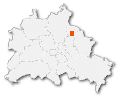 Karte von Berlin (Umrisse, Bezirksgrenzen) © Increa #5388730